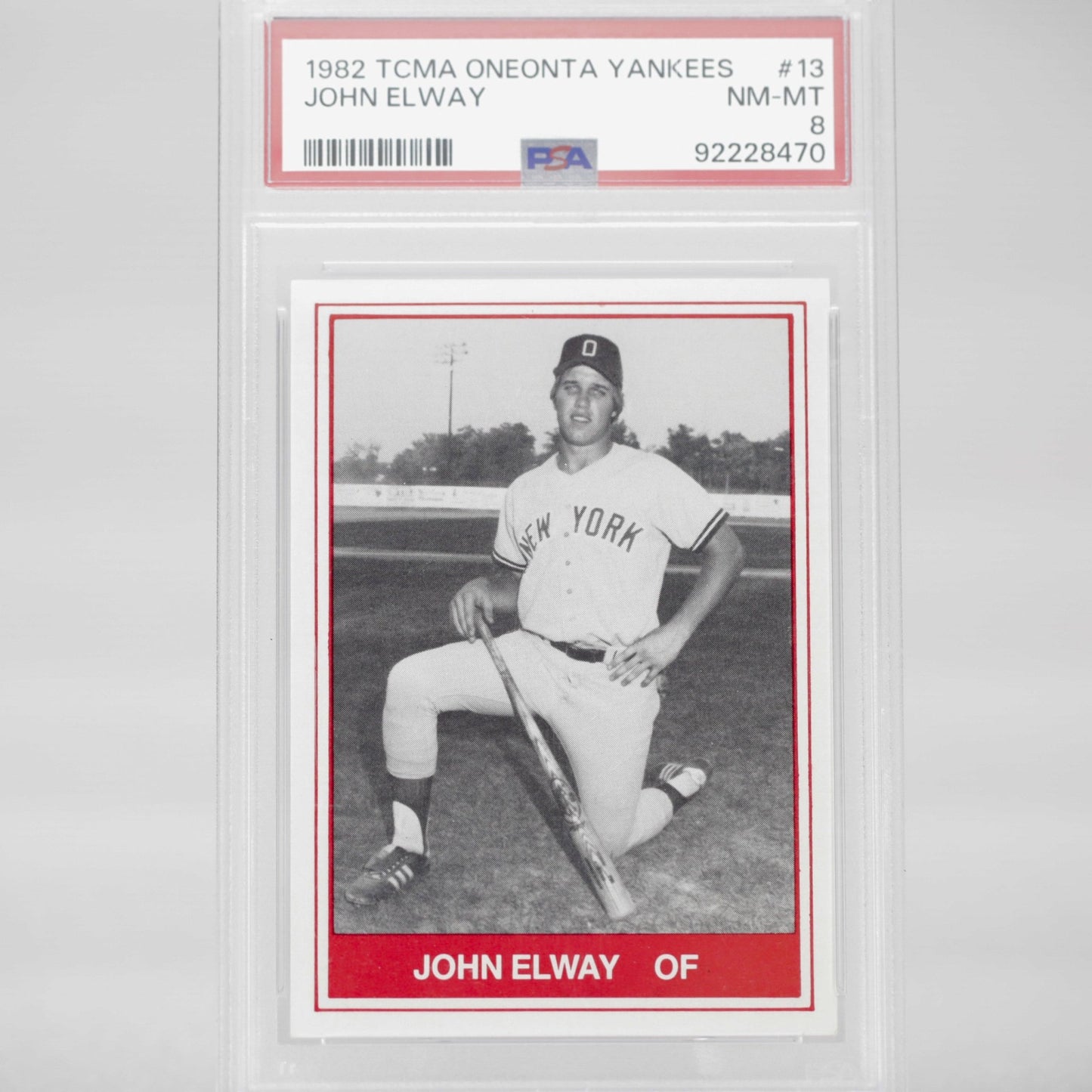 1982 TCMA Oneonta Yankees John Elway RC PSA 8 - Rad Culture Collective