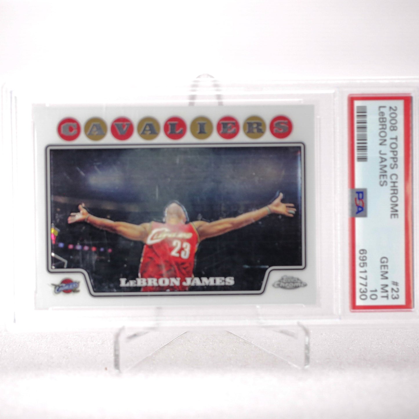 2008 Topps Chrome Lebron James PSA 10 - Rad Culture Collective