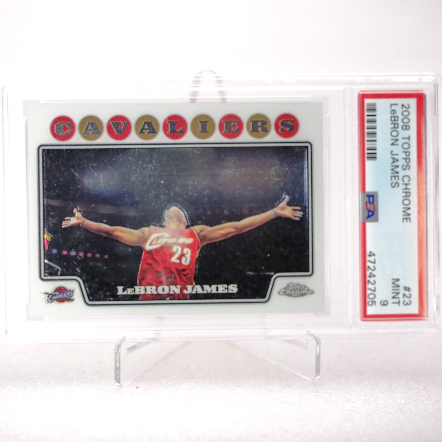2008 Topps Chrome Lebron James PSA 9 - Rad Culture Collective