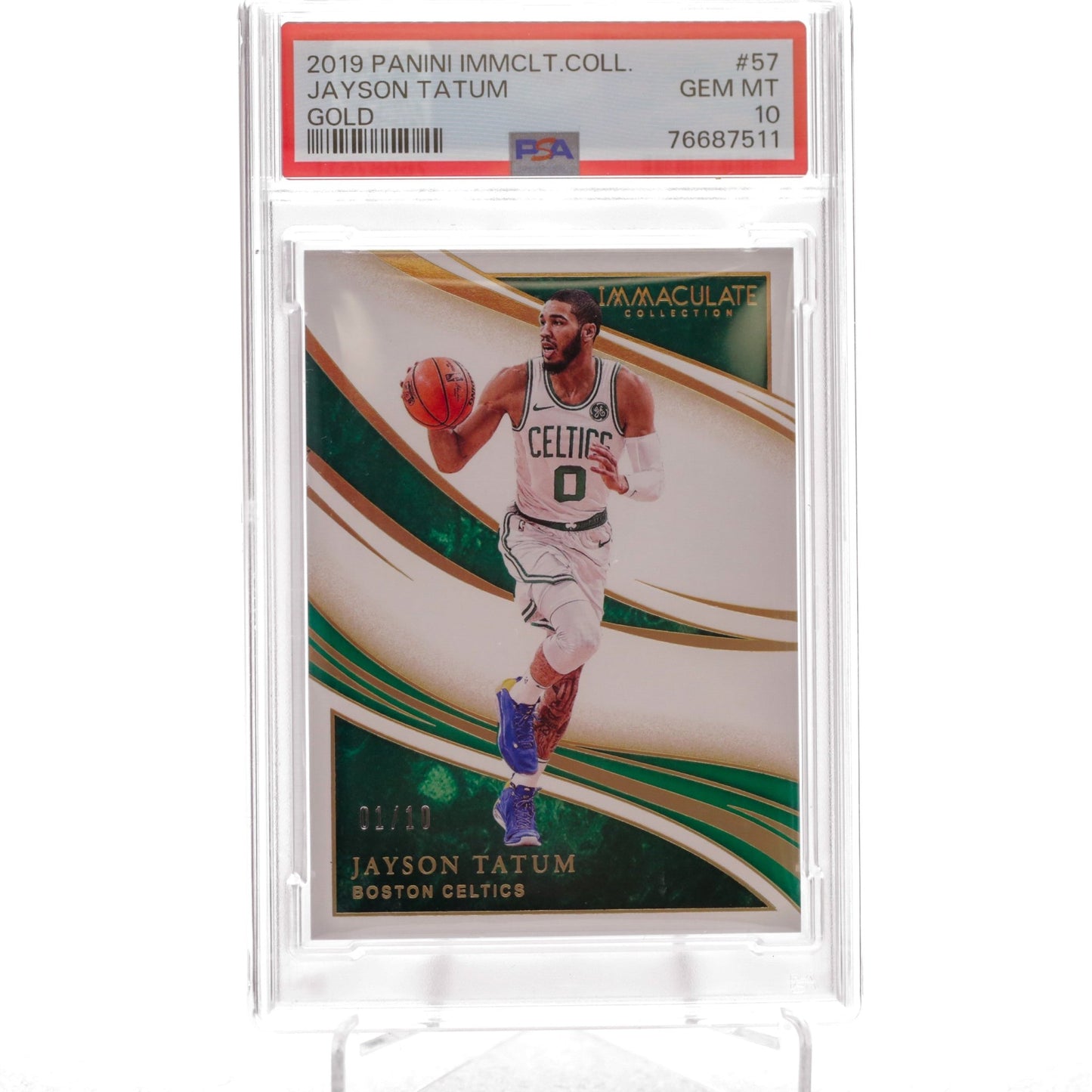 2019 Panini Immaculate Collection Jayson Tatum GOLD 1_10 PSA 10 - Rad Culture Collective