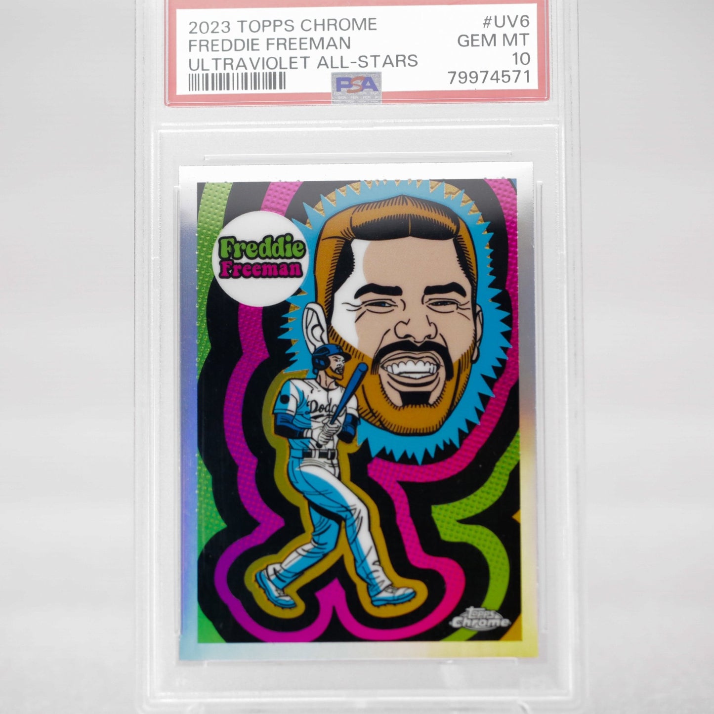 2023 Topps Chrome Freddie Freeman Ultraviolet All - star PSA 10 - Rad Culture Collective