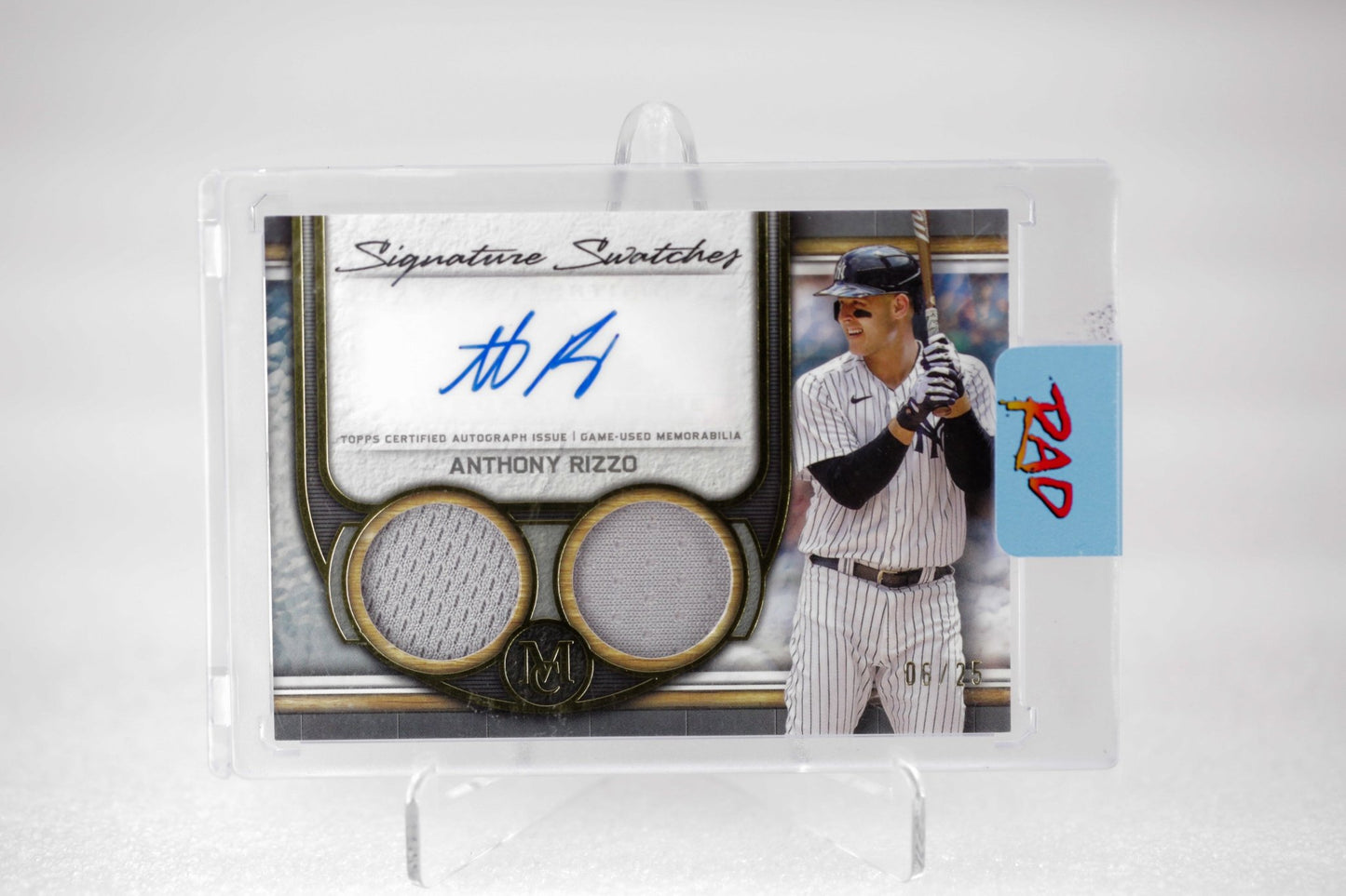2023 Topps Signature Swatches Anthony Rizzo Auto 5_25 - Rad Culture Collective