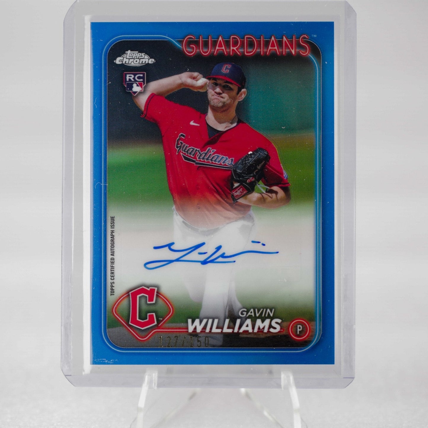 2024 Topps Chrome Update - Gavin William RC Blue Refractor Auto 127_150 - Rad Culture Collective