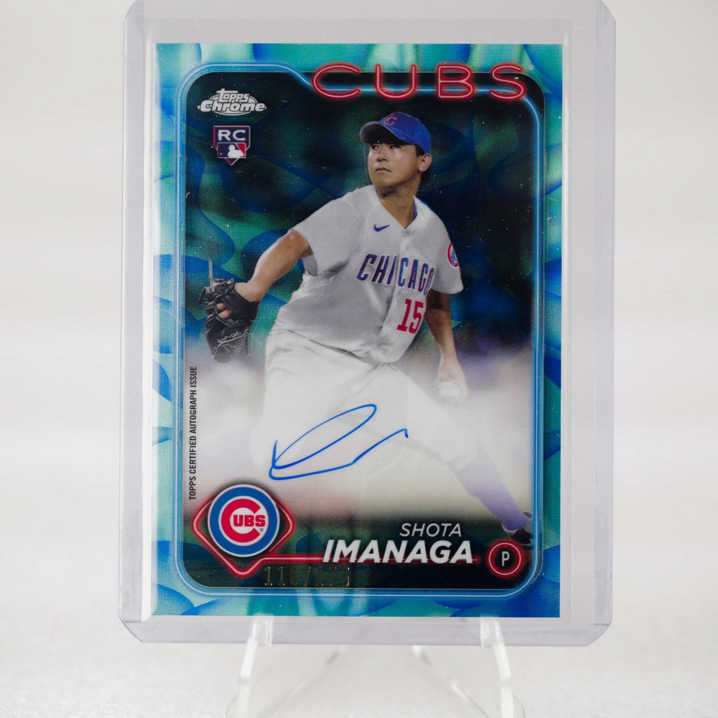 2024 Topps Chrome Update - Shota Imanaga RC Blue Lava Auto 116_175 - Rad Culture Collective