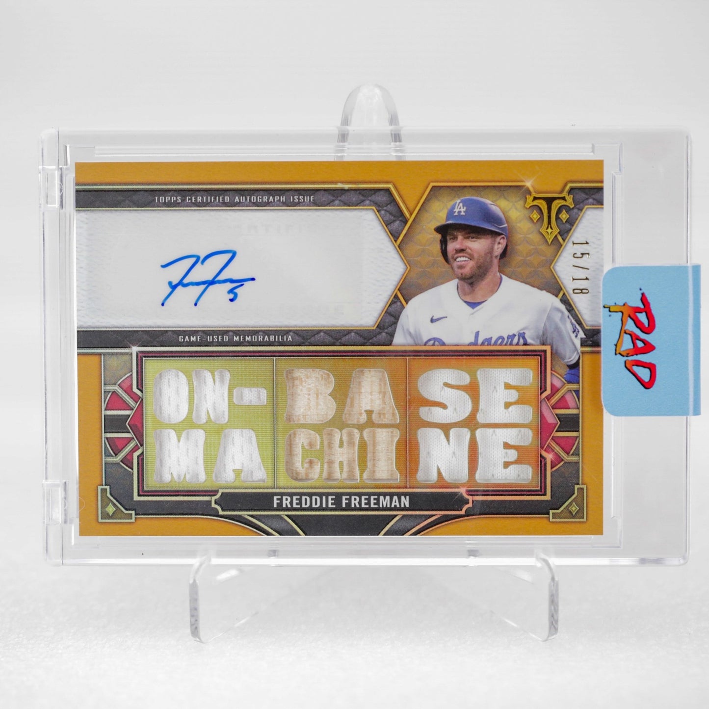 Topps Freddie Freeman On Base Machines Auto 15_18 - Rad Culture Collective
