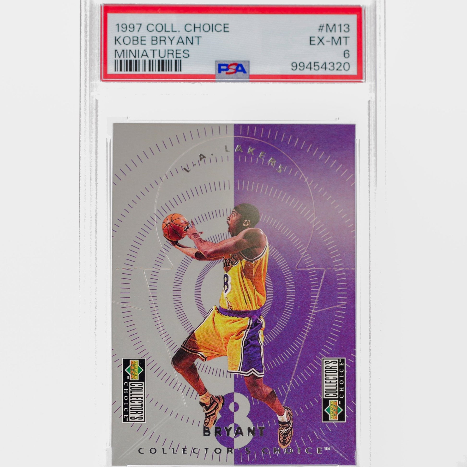 1997 Collector Choice Kobe Bryant Miniatures PSA 6 - Rad Culture Collective