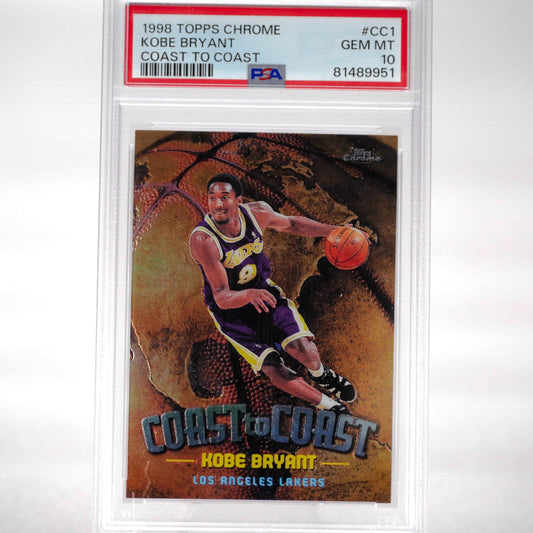 1998 Topps Chrome Kobe Bryant Coast to Coast PSA 10 - Rad Culture Collective