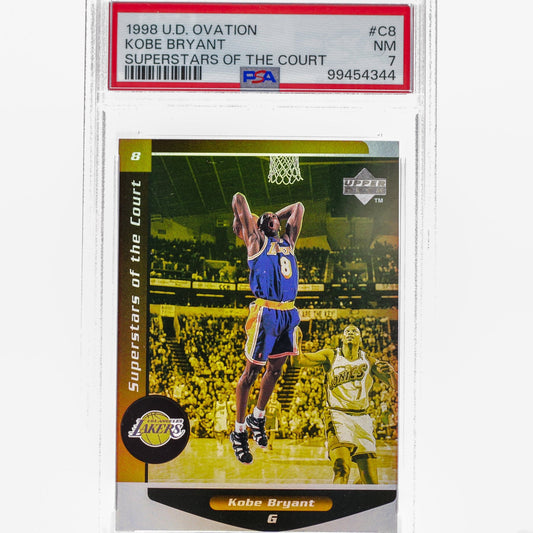 1998 Upper Deck Ovation Kobe Bryant Superstars of the court PSA 7 - Rad Culture Collective