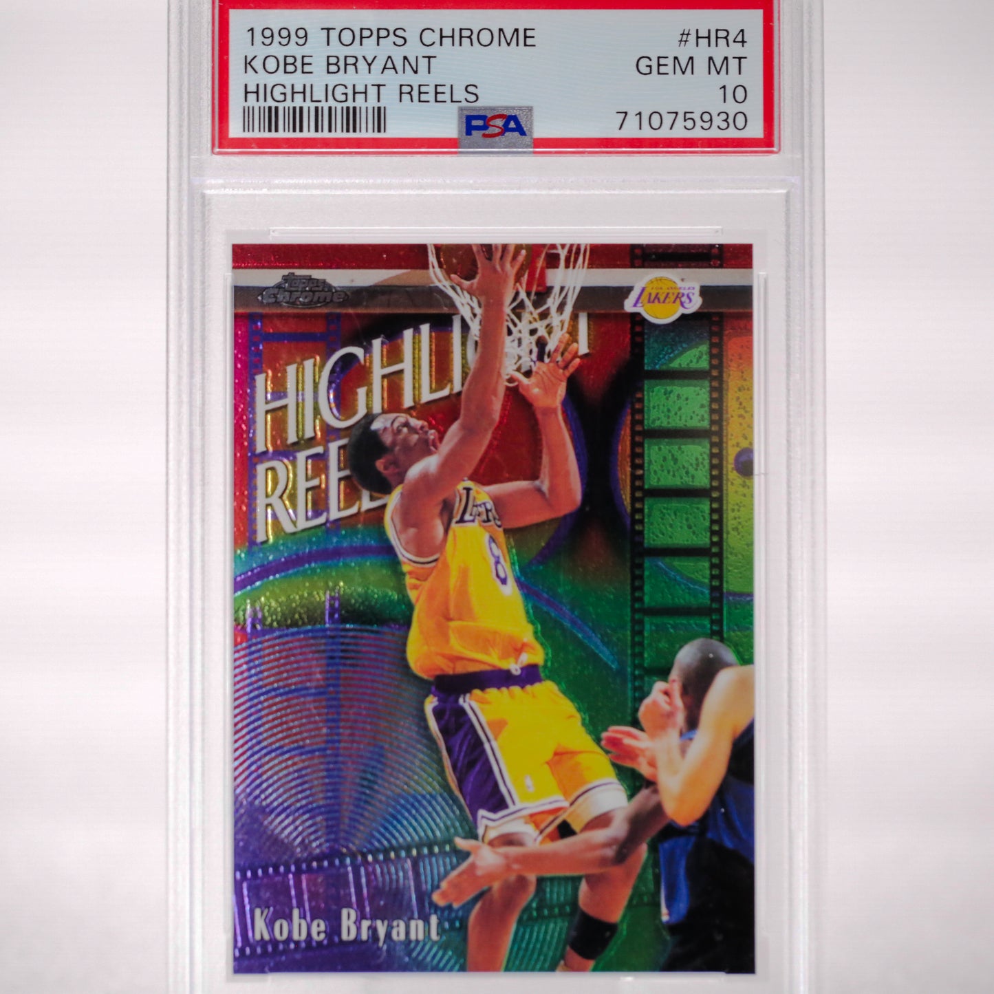 1999 Topps Chrome Kobe Bryant Highlight Reels PSA 10