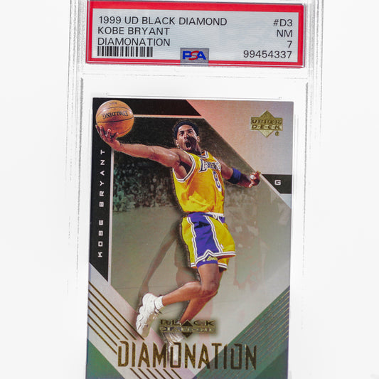 1999 Upper Deck Black Diamond Kobe Bryant Diamonation PSA 7