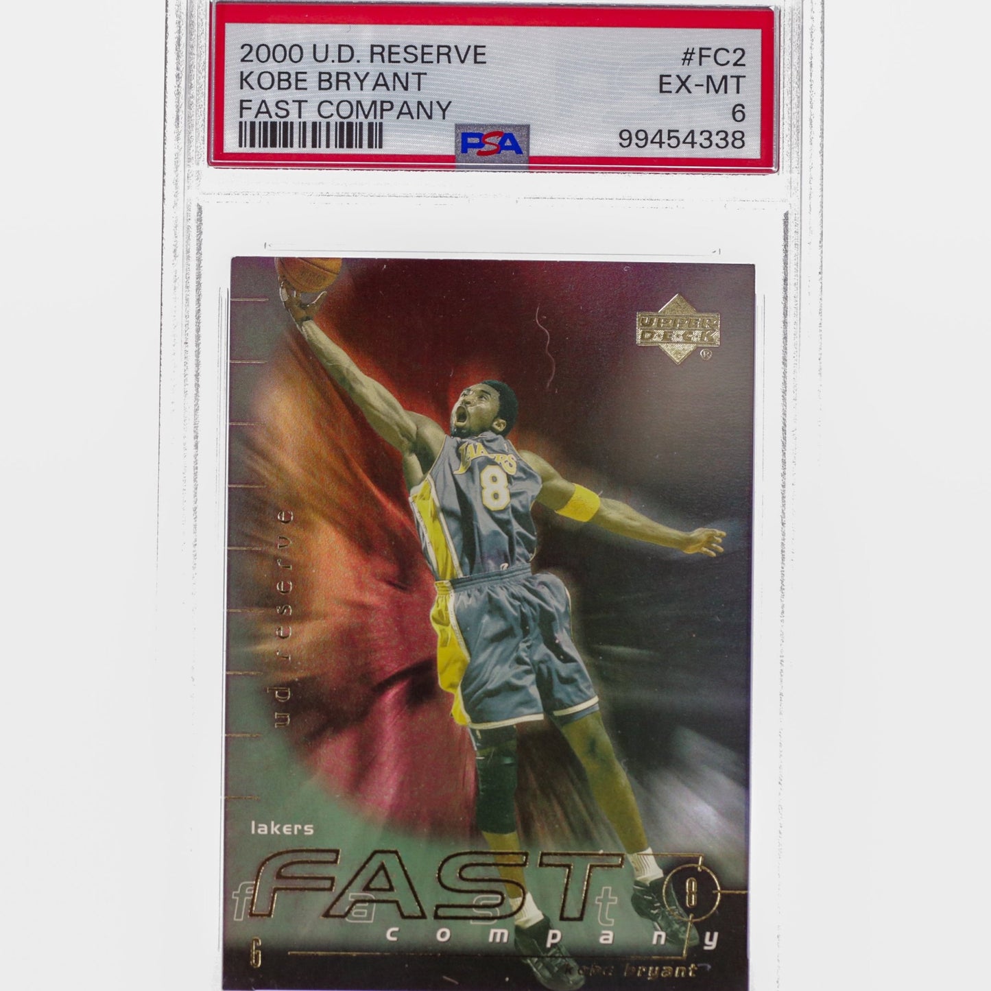 2000 Upper Deck Reserve Kobe Bryant Fast Company PSA 6 - Rad Culture Collective