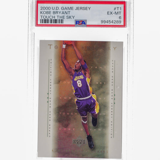 2000 Upper Deck Game Jersey Kobe Bryant Touch the Sky PSA 6