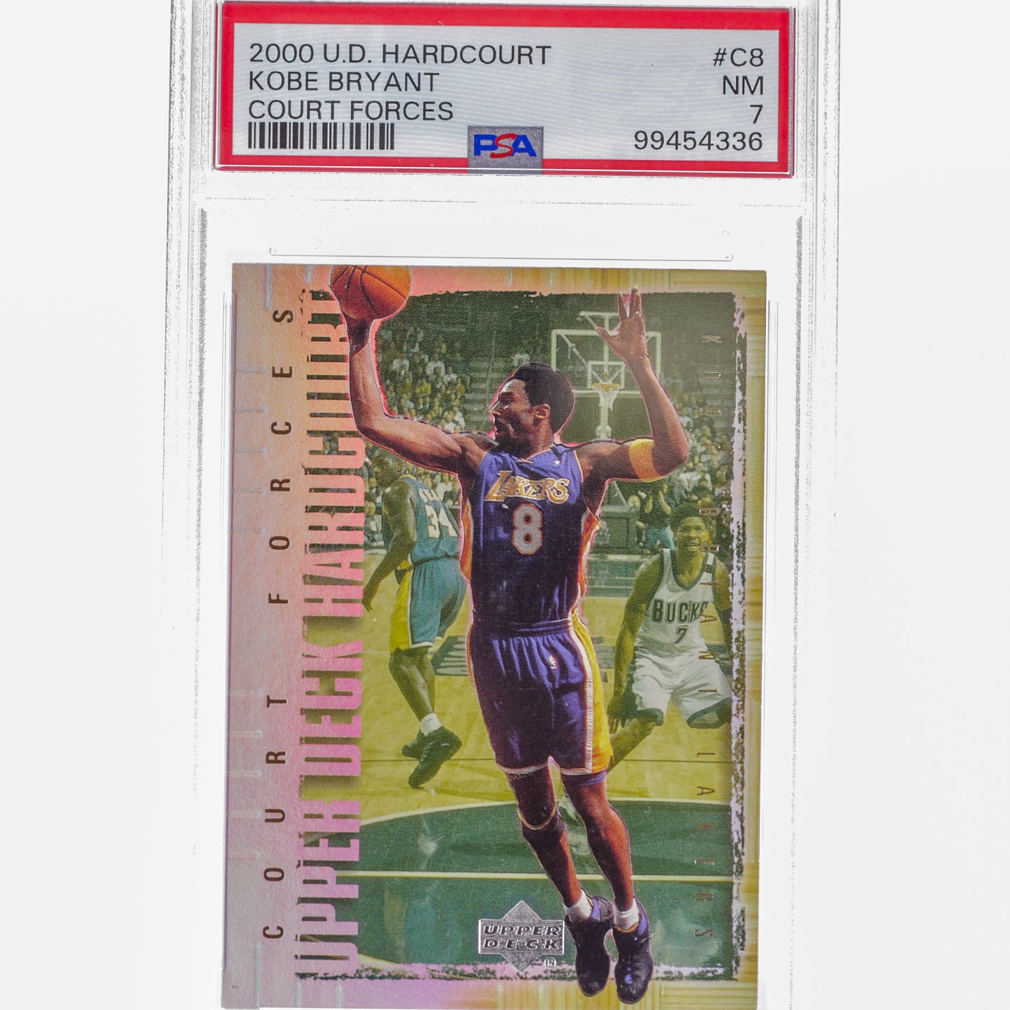 2000 Upper Deck Hardcourt Kobe Bryant Court Forces PSA 7