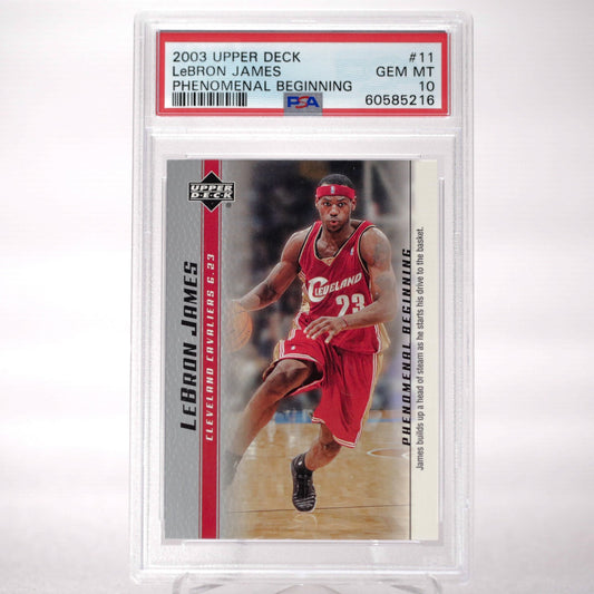 2003 upper Deck LeBron James RC Phenomenal Beginning PSA 10 - Rad Culture Collective