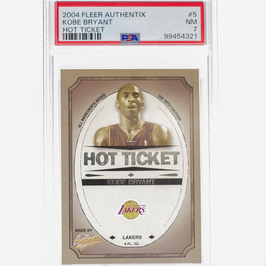 2004 Fleer Authentix Kobe Bryant Hot Ticket PSA 7 - Rad Culture Collective