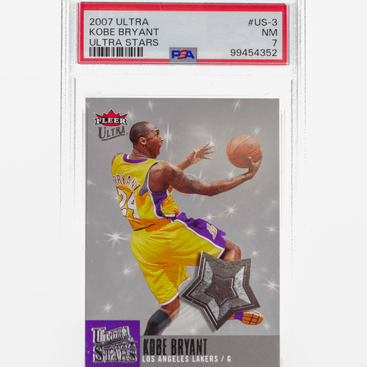 2007 Fleer Ultra Kobe Bryant Ultra Stars PSA 7