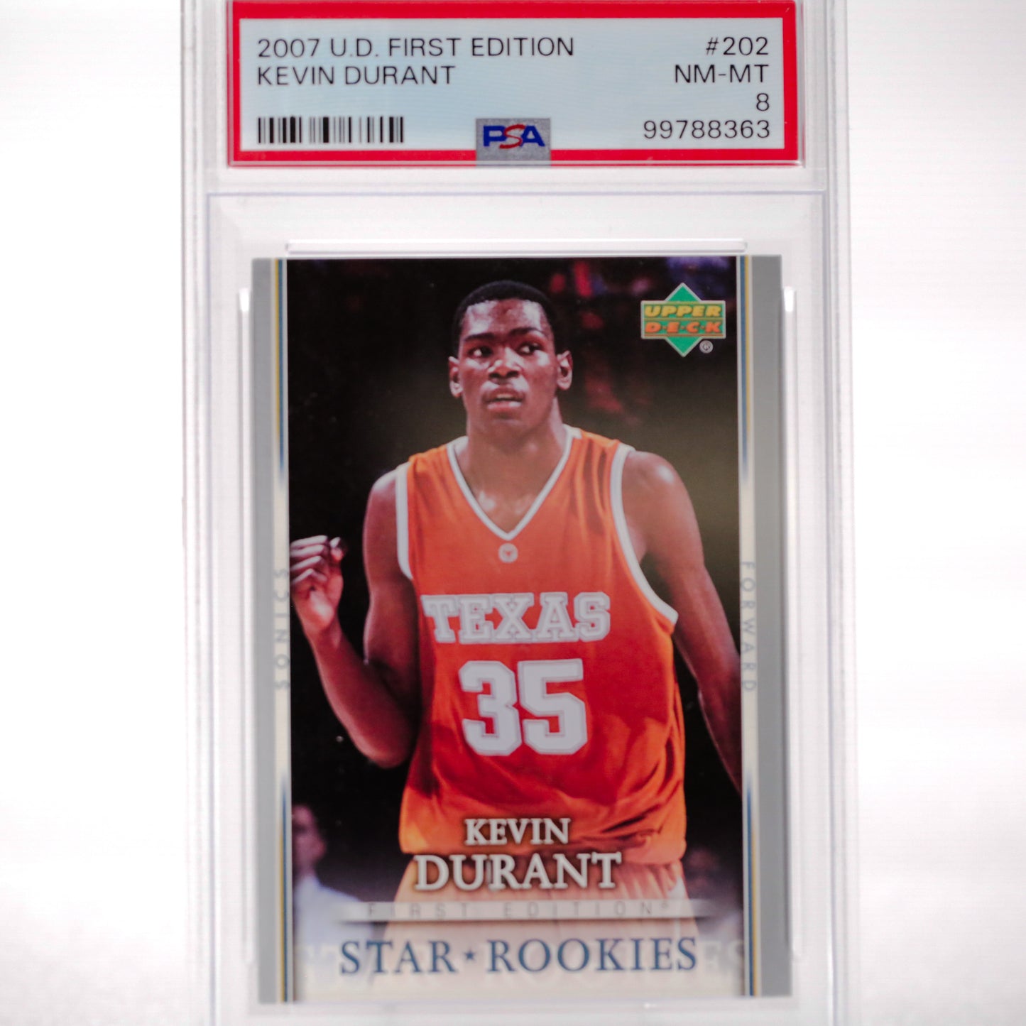 2007 Upper Deck First Edition Kevin Durant RC PSA 8