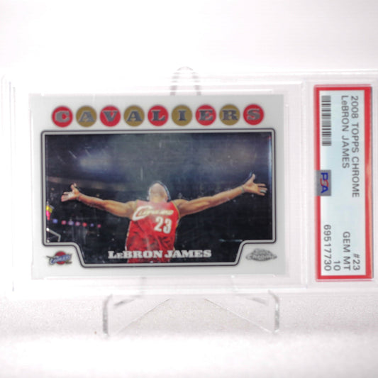 2008 Topps Chrome Lebron James PSA 10 - Rad Culture Collective