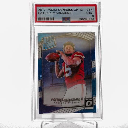 2017 Panin Donruss Optic Patrick Mahomes II PSA 9