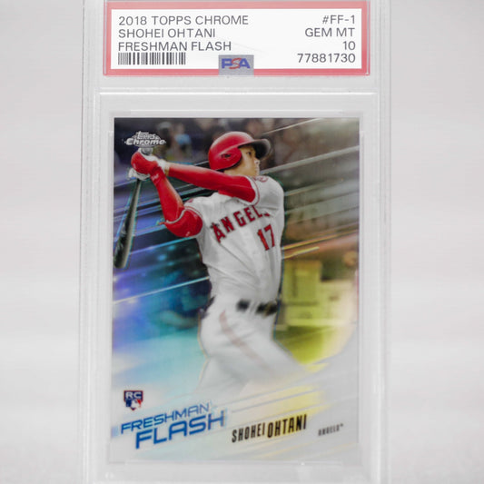 2018 Topps Chrome Shohei Ohtani RC Freshman Flash PSA 10 - Rad Culture Collective