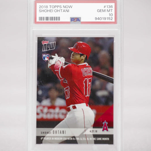 2018 Topps Now Shohei Ohtani RC PSA 10 - Rad Culture Collective