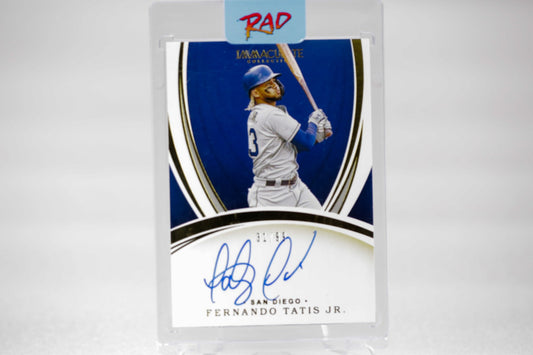 2020 Immaculate Fernando Tatis Jr. Auto 31_99 - Rad Culture Collective