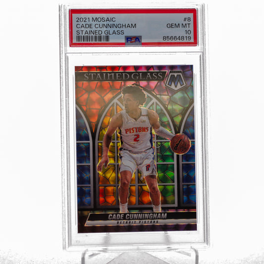 2021 Panini  Mosaic Cade Cunningham Stained Glass PSA 10