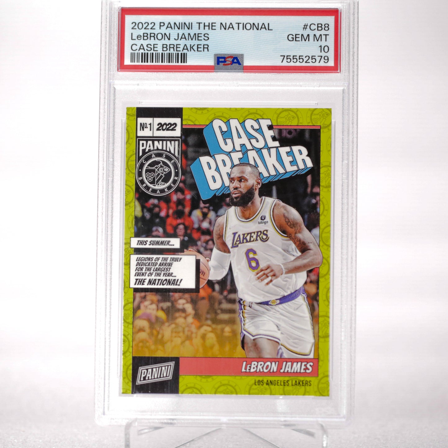 2022 Panini the National LeBron James Case Breaker PSA 10