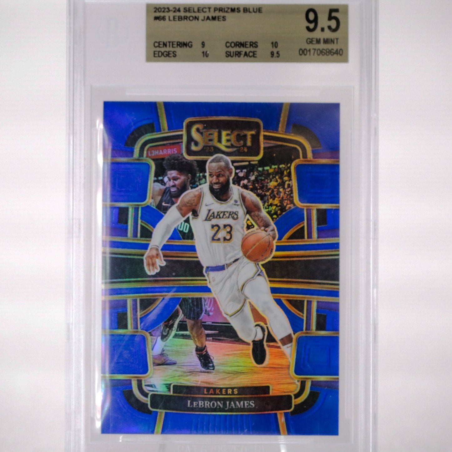 2023 2024 Panini Select Prizm Blue Lebron James Beckett 9.5 - Rad Culture Collective