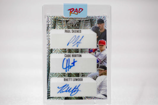 2023 Leaf Metal Tri Auto Paul Skenes, Cade Horton, Rhett Lowder - Rad Culture Collective
