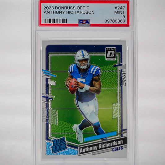 2023 Panini Donruss Optic Anthony Richardson RC PSA 9 - Rad Culture Collective