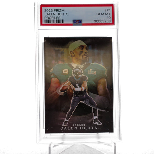 2023 Panini Prizm Jalen Hurts Profiles PSA 10 - Rad Culture Collective
