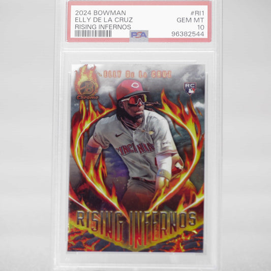 2024 Bowman Elly De La Cruz Rising Infernos PSA 10 - Rad Culture Collective