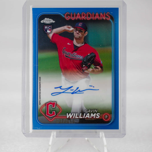 2024 Topps Chrome Update - Gavin William RC Blue Refractor Auto 127_150 - Rad Culture Collective