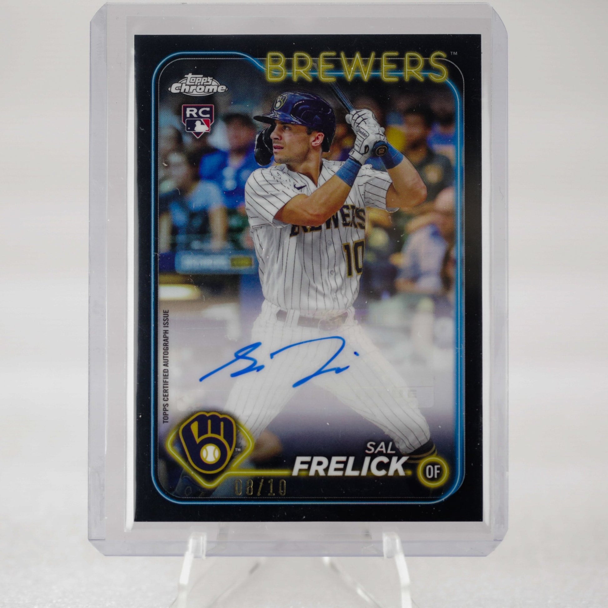 2024 Topps Chrome Update - Sal Frelick Black Auto 8_10 - Rad Culture Collective