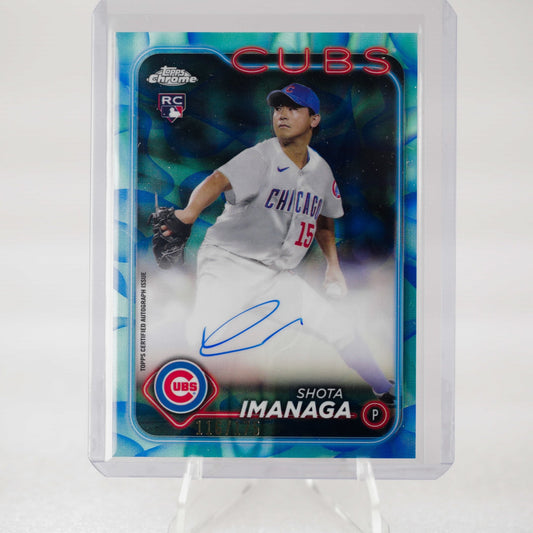 2024 Topps Chrome Update - Shota Imanaga RC Blue Lava Auto 116_175 - Rad Culture Collective