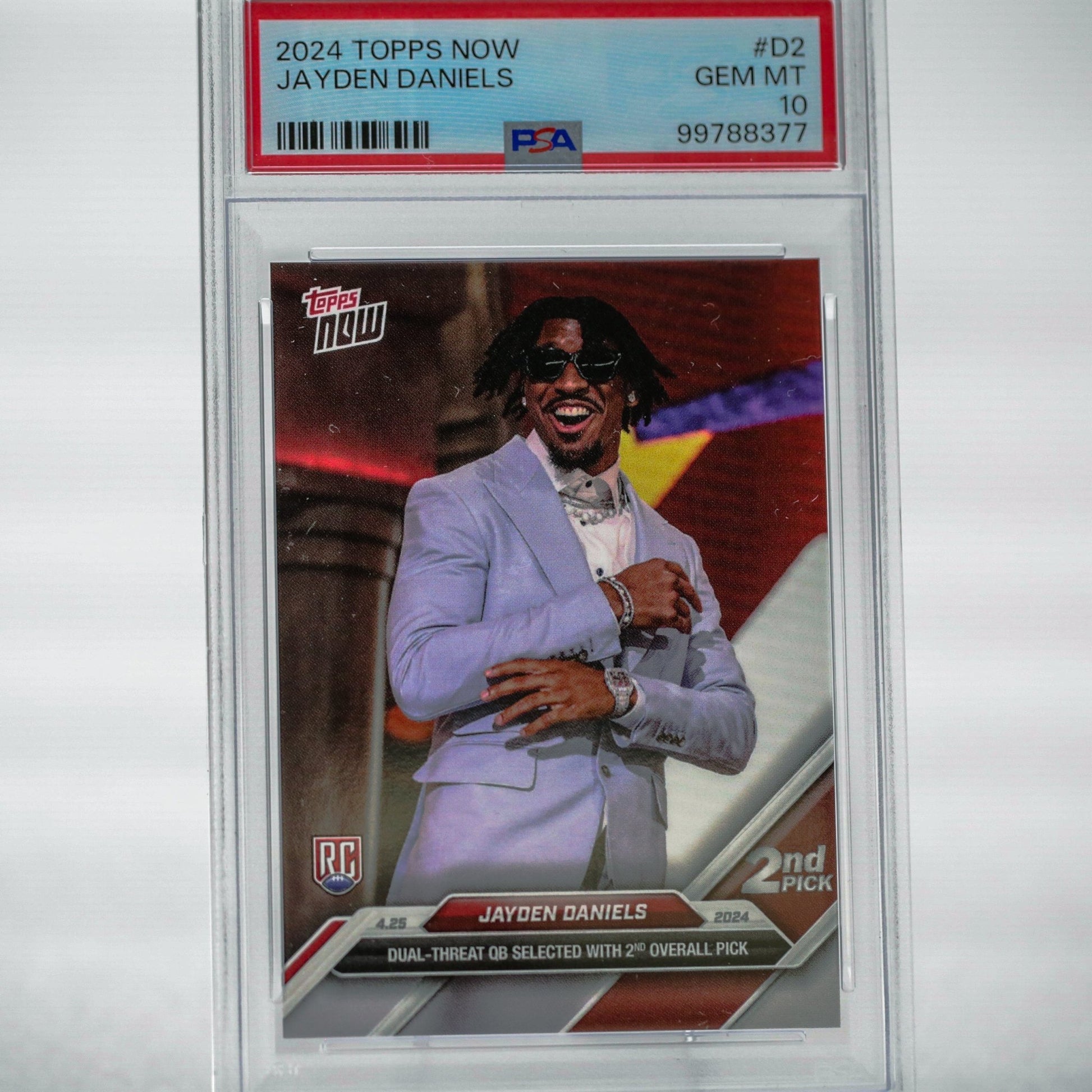2024 Topps Now Jayden Daniels RC Draft PSA 10 - Rad Culture Collective