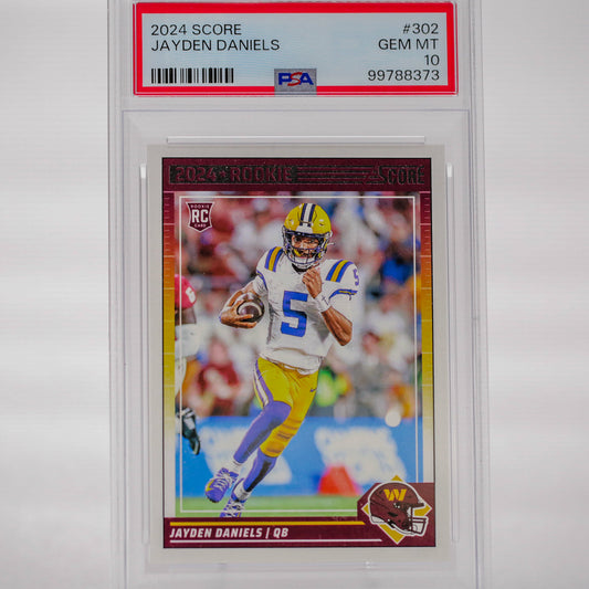 2024 Score Jayden Daniels RC PSA 10