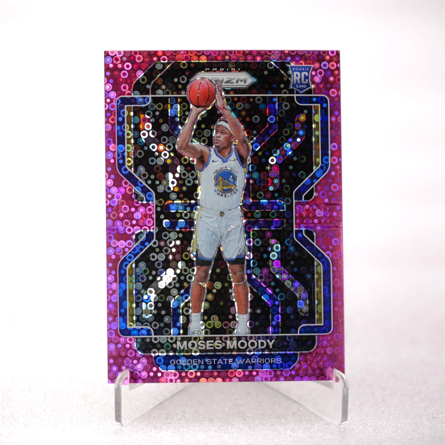 Panini Prizm Moses Moody RC Pink Disco