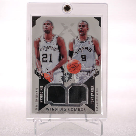 Upper Deck SPx Tim Duncan Tony Parker Winning Combo