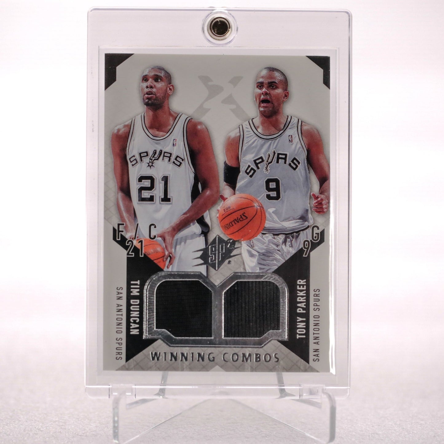 Upper Deck SPx Tim Duncan Tony Parker Winning Combo - Rad Culture Collective